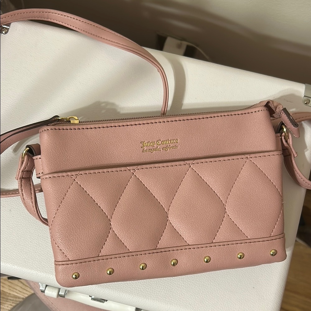 Juicy Couture Pink Quilted Crossbody Bag